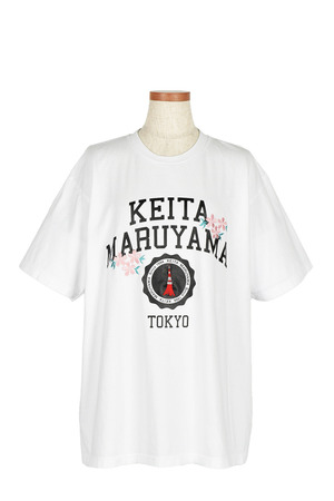 TOKYO College print Tシャツ