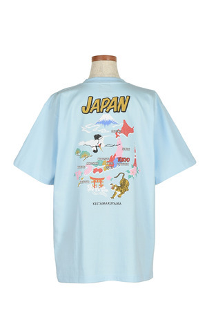 JAPAN Embroidery Style Print Tシャツ